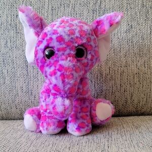 Pink and Purple Elephant Plush Toy